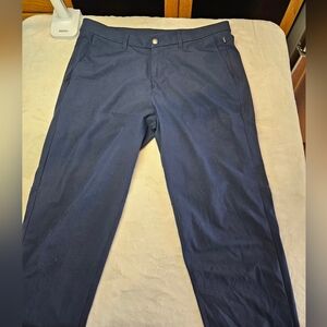 Lululemon Pants Mens 36 Blue Stretch Chino Straight Leg 5 Pocket Casual
